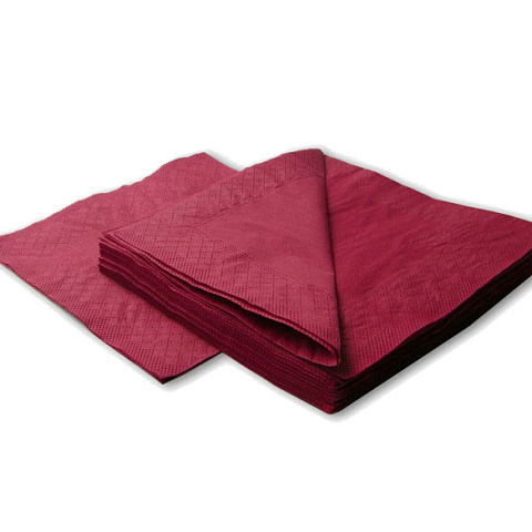 Салфетки бумажные Ресторатор 33*33 2 сл. 200л. бордо