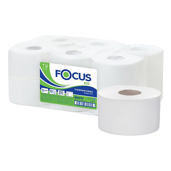 Бумага туалетная Focus Eco Jumbo 1-слой, 200м