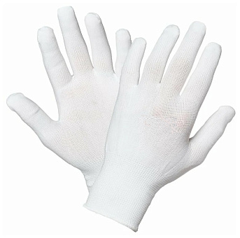 Перчатки нейлоновые белые L