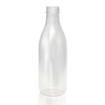 Бутылка 1,0л прозрачная,d-38мм без крышки