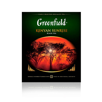 Чай Greenfield Kenyan Sunrise черн.фольгир. 100 пак/уп 