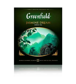 Чай Greenfield Jasmine Dream зеленый 100пак/уп