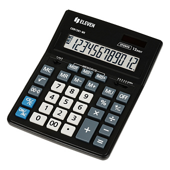 Калькулятор настольный Eleven Business Line CDB1201-BK, 12 разрядов, двойное питание
