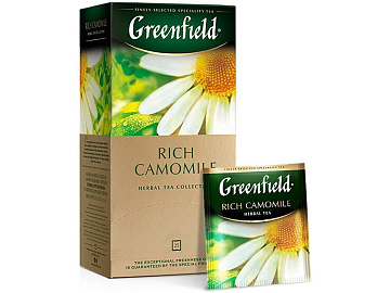 Чай Greenfield Rich Camomile травяной, 25пак/уп