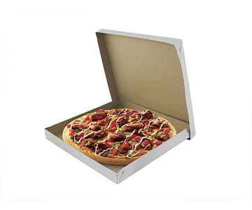 Коробка под пиццу белая 250х250х40