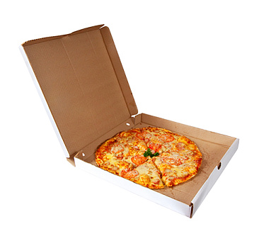 Коробка под пиццу белая 400х400х40