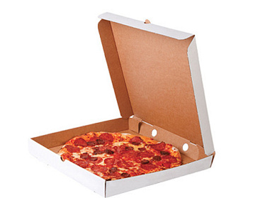 Коробка под пиццу белая 450х450х40